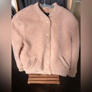 THE FIFTH LABEL XS Jamie Bomber Jacket in Dusty Blush